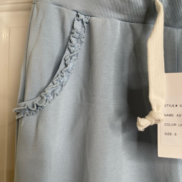 Generation Love Astra Ruffle Blue Sweatpants - Picture 5 of 7